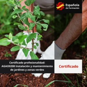 Certificado profesionalidad_ AGAO0208 Instalación y mantenimiento de jardines y zonas verdes