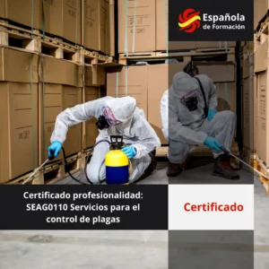 Certificado control de plagas SEAG0110